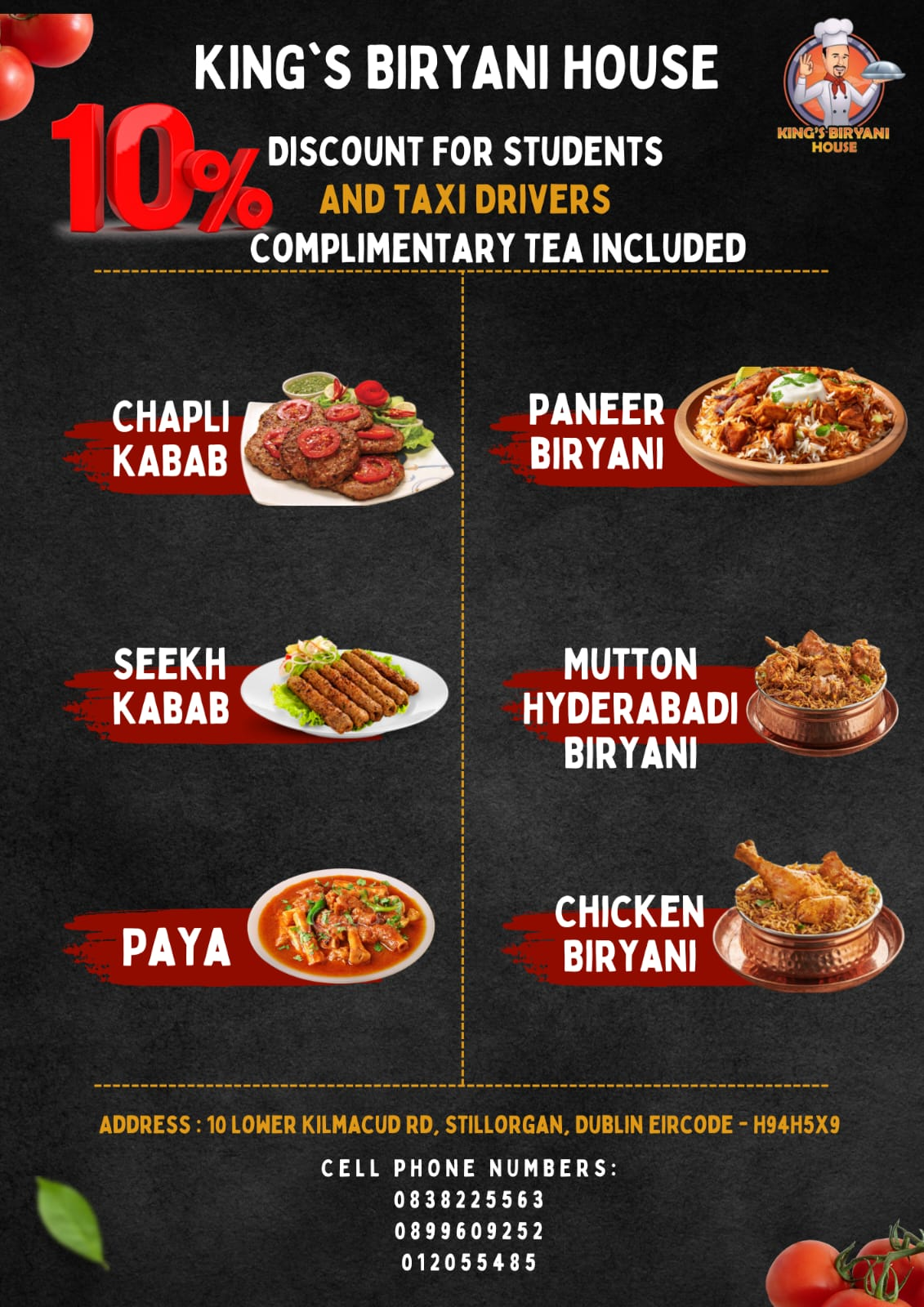 King's Biryani House Menu