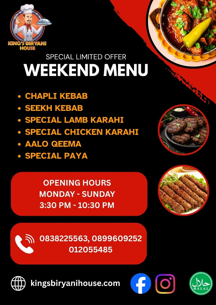 King's Biryani House Menu